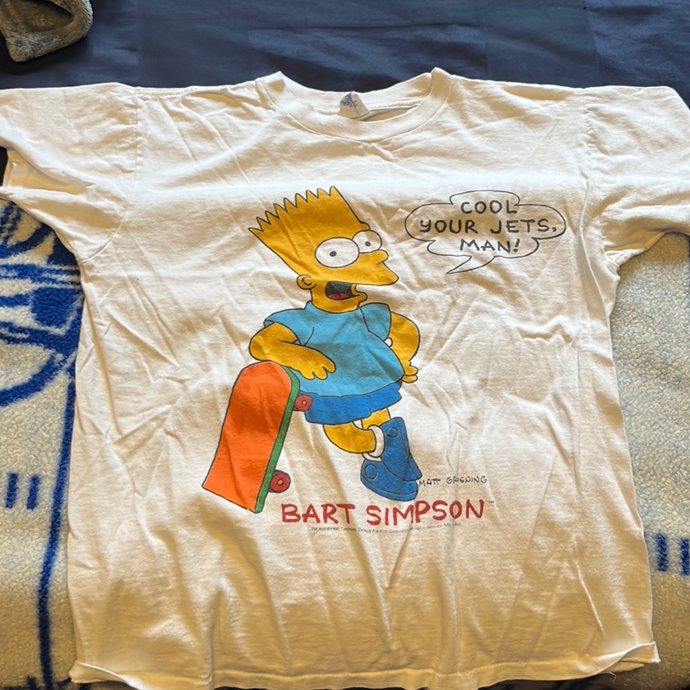 Bart Simpson graphic white T-shirt